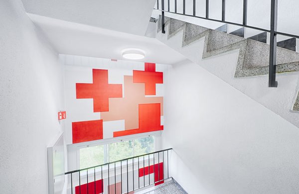 Treppenhaus Rotes Kreuz, Wabern (innere Malerarbeiten)