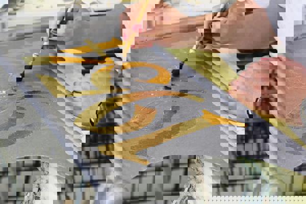 Vergolderarbeiten mit Blattgold